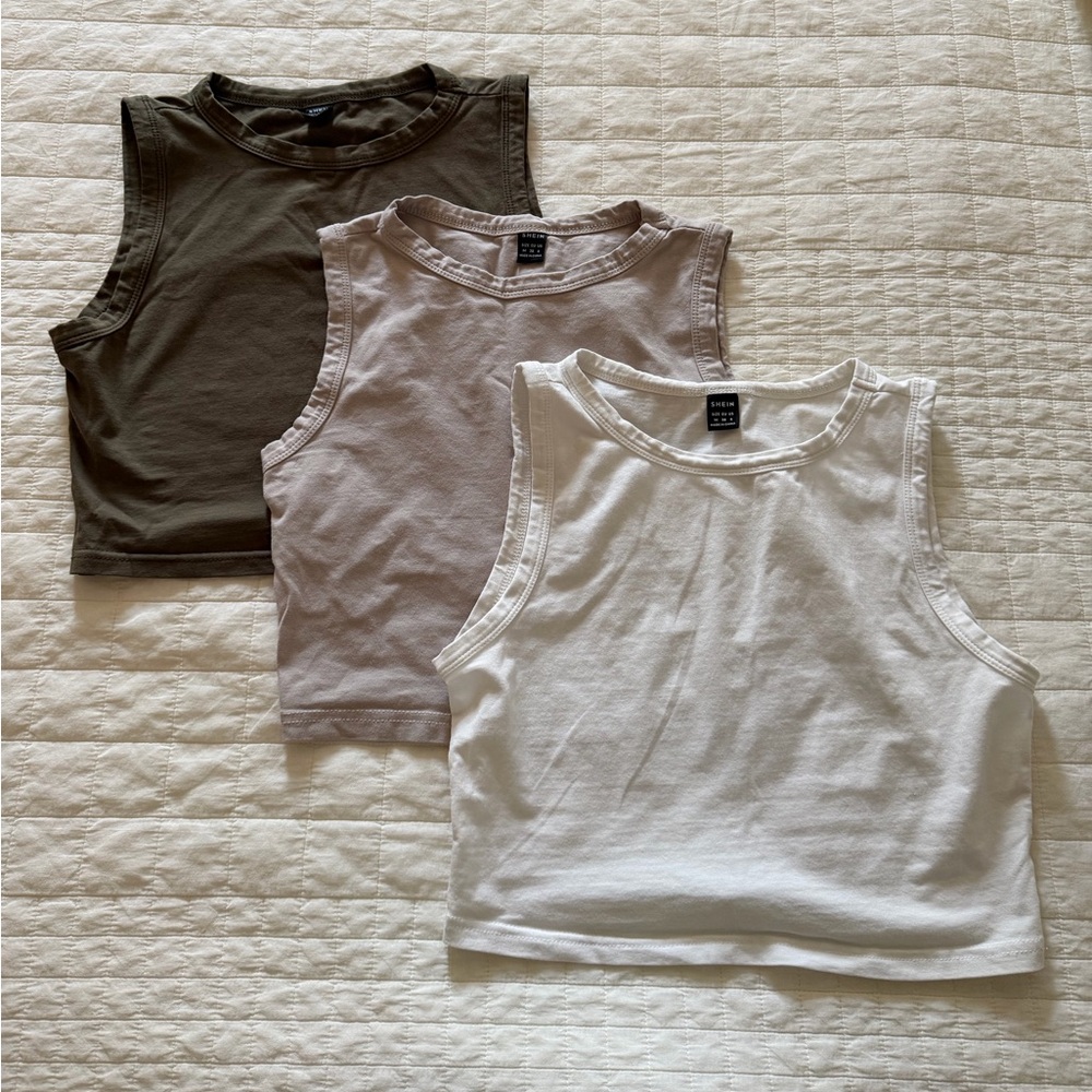 SHEIN Cropped Tank Set